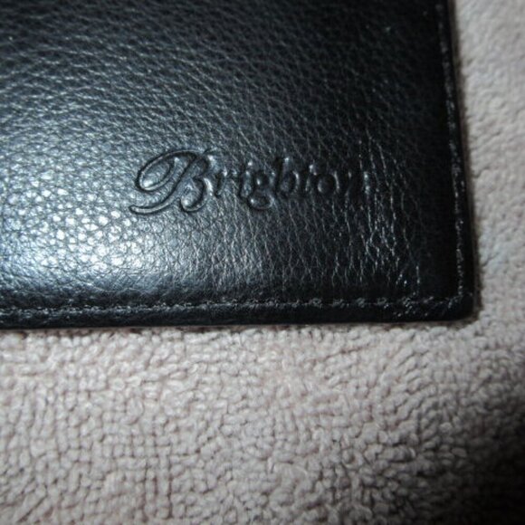 Brighton Leather Crocodile Embossed Checkbook Wallet Clutch Organizer Two Tone - Picture 6 of 12